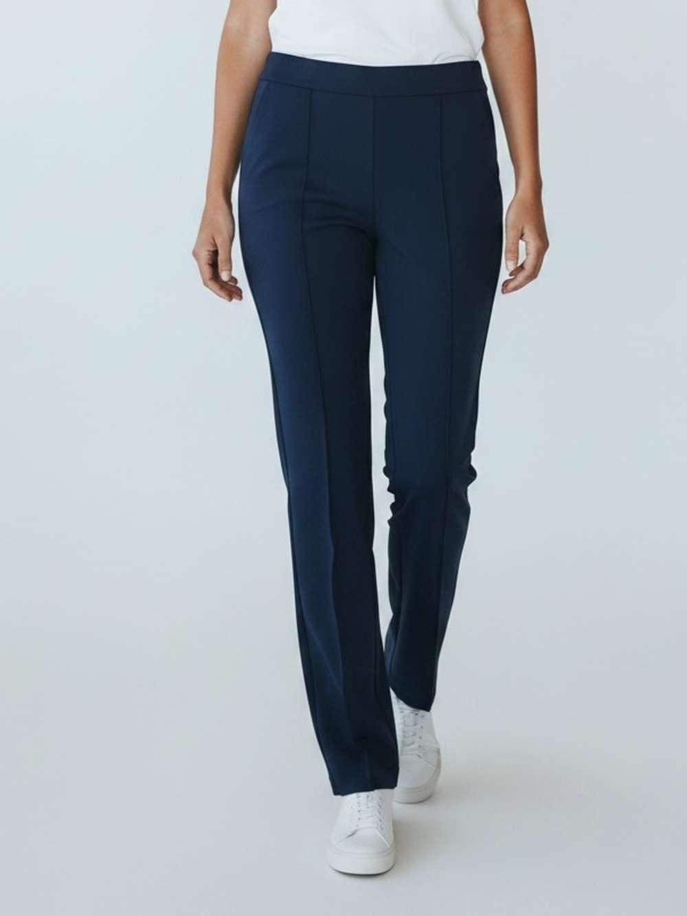 Rachel Zoe Navy Straight-Leg Trousers sz 10